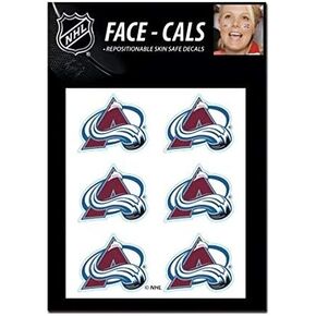 WinCraft NHL Colorado Avalanche Face Tattoos, Team Colors, One Size