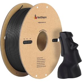 Standard PLA Filament 1.75mm, Dimensional Accuracy +/- 0.02 mm, Neatly Wound PLA, Fast Printing, 1KG Spool (2.2 lbs), Fits for Most FDM 3D Printers (Black, 1000g)