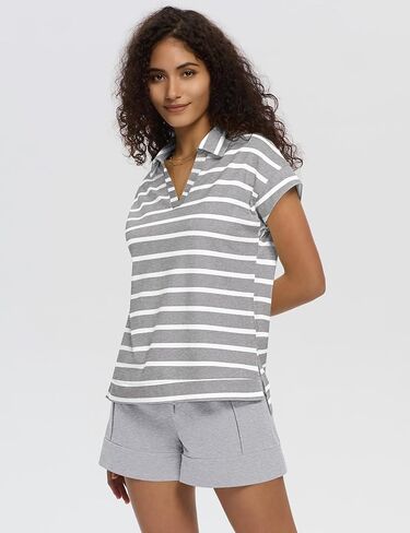 Micoson Womens Two Piece Sets Summer Lounge Sets V Neck Short Sets Drawstring Shorts Sweat Suit Casual Cap Sleeve Outfits in Kuwait