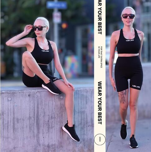 MIRARI Women Racerback Sports Bras - High Impact Workout Gym Activewear Bra in Saudi Arabia