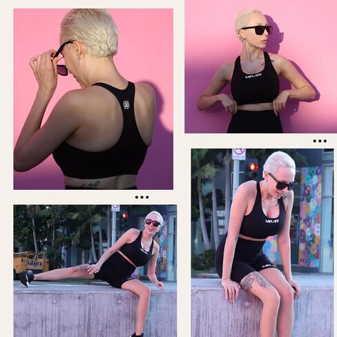 MIRARI Women Racerback Sports Bras - High Impact Workout Gym Activewear Bra in Saudi Arabia