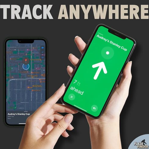 حامل AirTag لزجاجة المياه - يناسب بطاقة Apple Air Tag في حذاء السيليكون - متوافق مع Owala وHydro Flask وStanley وYETI in Saudi Arabia