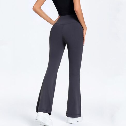 Women's High Waisted Flare Leggings with Tummy Control, Running Workout Yoga Pants Casual Bootcut Pants in Saudi Arabia