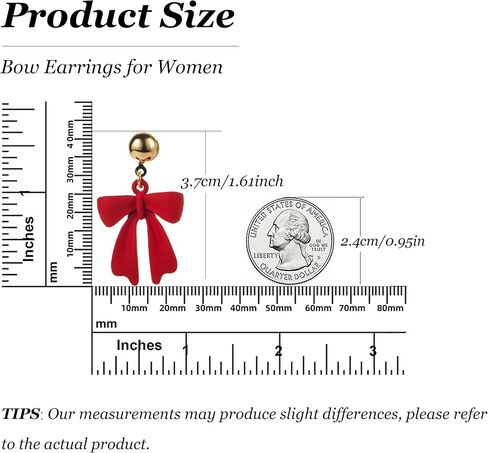 Bow Earrings for Women Sparkly Rhinestone Bow Earrings Red Earrings for Women Pearl Bow Earrings Womens Gifts for Valentines Day in Kuwait