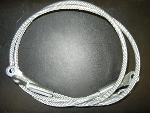 TSC-29.750-5/16 كابلات حامل شجرة بديلة. حبل سلكي مطلي بطبقة شفافة من PVC. تركيب من الفولاذ المطلي بالزنك بفتحة 1/4 بوصة. الطول مُعبر عنه بـ (من المركز إلى مركز الثقب) 2 لكل عبوة (PVC مطلي، 29.750-5/16) in Saudi Arabia