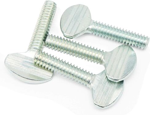 30 عبوة من Aiwaiufu برغي إبهام 1/4 بوصة × 1 بوصة، مسامير مقابض يدوية ملولبة، براغي تثبيت مقابض من الفولاذ الكربوني، برغي مقبض المقبض in Kuwait