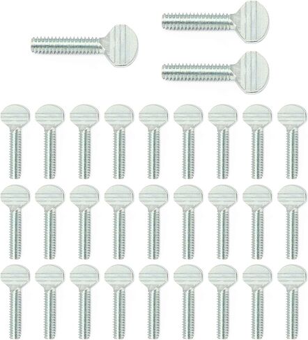 30 عبوة من Aiwaiufu برغي إبهام 1/4 بوصة × 1 بوصة، مسامير مقابض يدوية ملولبة، براغي تثبيت مقابض من الفولاذ الكربوني، برغي مقبض المقبض in Kuwait