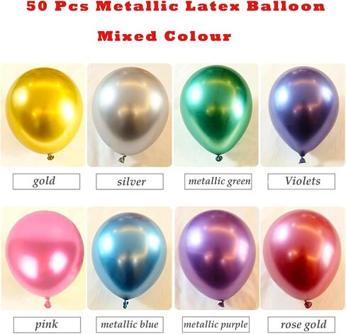 Electric Air Balloon Pump with 50-Pcs 10-inch Metallic Balloons，Portable Dual Nozzle Electric Balloon Blower Air，Pump Balloons Inflator for Decoration, Party, Sports，Rose Red 110V 600W in Saudi Arabia