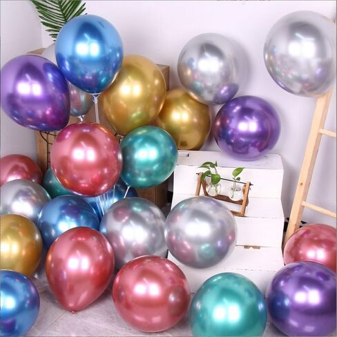 Electric Air Balloon Pump with 50-Pcs 10-inch Metallic Balloons，Portable Dual Nozzle Electric Balloon Blower Air，Pump Balloons Inflator for Decoration, Party, Sports，Rose Red 110V 600W in Saudi Arabia