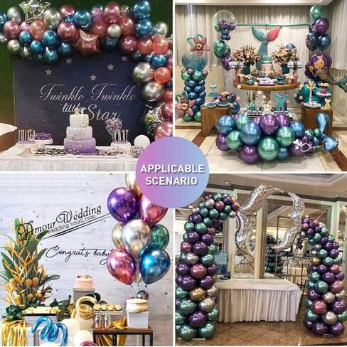 Electric Air Balloon Pump with 50-Pcs 10-inch Metallic Balloons，Portable Dual Nozzle Electric Balloon Blower Air，Pump Balloons Inflator for Decoration, Party, Sports，Rose Red 110V 600W in Saudi Arabia
