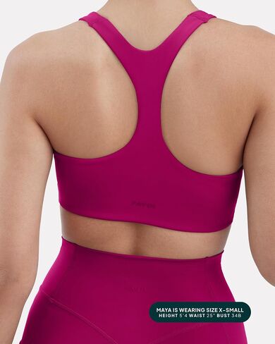 PAVOI ACTIVE Racerback High Support Sports Bras for Women | Scoop Neck Compressive Workout Bra Removable Pads | HiPerform in Kuwait