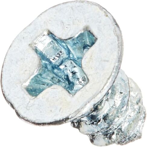 أجزاء صغيرة 0203ABPU برغي معدني من الصفائح الفولاذية، مطلي بالزنك، رأس مسطح 82 درجة، محرك فيليبس، النوع AB، حجم الخيط #2-32، طول 3/16 بوصة (عبوة من 100) in Kuwait