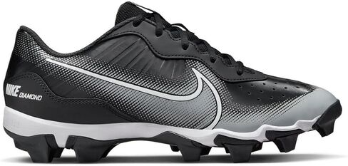 حذاء بيسبول مطاطي منخفض من Nike Alpha Huarache Keystone باللون الأسود | رمادي مقاس 13 متوسط in Saudi Arabia