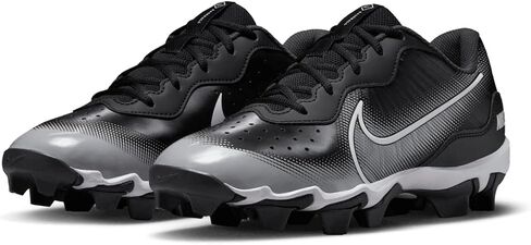 حذاء بيسبول مطاطي منخفض من Nike Alpha Huarache Keystone باللون الأسود | رمادي مقاس 13 متوسط in Saudi Arabia