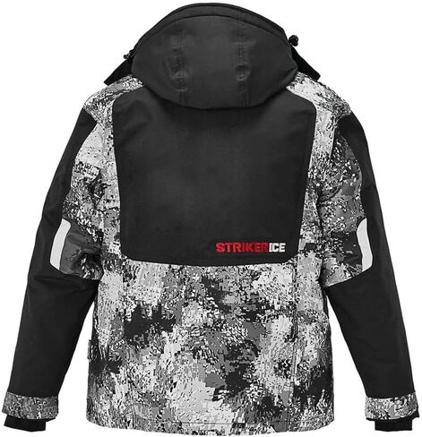 سترة Striker الرجالية المناخية 3 في 1 معزولة ومقاومة للماء لصيد الأسماك على الجليد مع تقنية التعويم Sureflote، مرحلة التضاريس، مقاس X-Large in Kuwait
