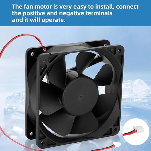 W0301112 W0301101 Refrigerator Evaporator Fan Motor, DC24V,0.4A,50-60HZ, Compatible with ATOSA Undercounter Refrigerator MGF8401 MGF8401GR MGF8402 MGF8403, Energy Saving Mute, Complete Parts in Kuwait