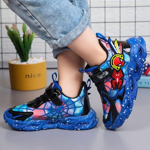 RAYCHY Children's Casual Shoes Boys Breathable Non-Slip Light Sneakers Unisex Luminous Sneakers for Girls Sport Running Shoes in Saudi Arabia