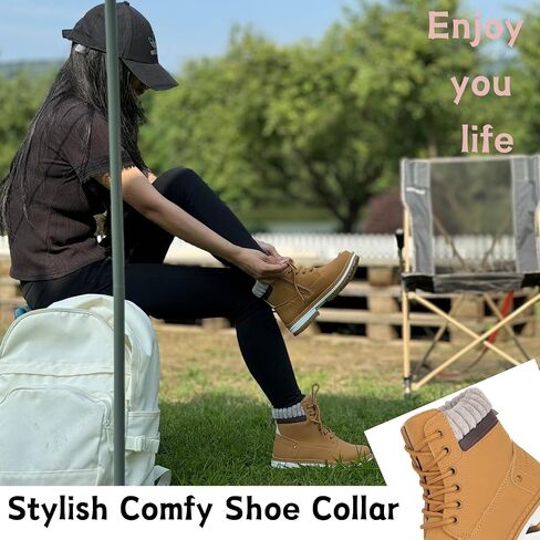 Women Work Boots - Waterproof Hiking Composite Construction Comfortable Size 9 Black in Saudi Arabia