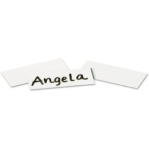 Quartet Magnetic Strips, 7/8-Inch x 2-Inch, Rewritable, White, 25 per pack (MWS)
