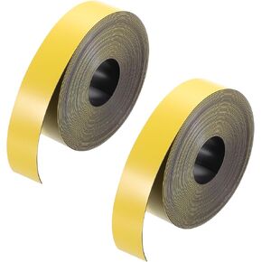 MECCANIXITY 2 Rolls Magnetic Strip with Strong Adhesive Backing 0.08 Feet x 26.25 Feet Magnetic Strip Tape,Magnetic Tape Labels Stickers for Whiteboards Refrigerator and Crafts Blue
