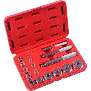 Wheel Bearing Removal Tool Bearing Race and Seal Bush Driver Set 17 Pcs Bearing Driver Set Bearing Press Kit Bearing Packer Master Set Wheel Axle Bushing Installation Kit