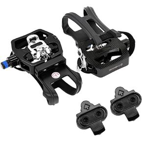 دواسات Thinvik SPD SPD مرابط للدراجة الجبلية، متوافقة مع نظام Shimano SPD لدراجات 9/16 بوصة داخلية/لياقة بدنية/تمرين/دراجة بيلوتون in Kuwait