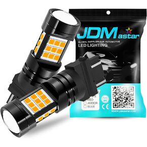 JDM ASTAR Super Bright PX Chips 3056 3156 3057 3157 4057 4157 Amber LED Bulbs with Projector