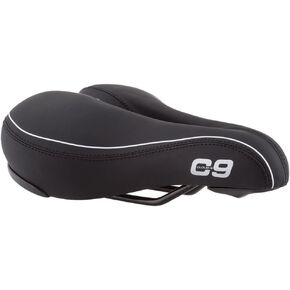 Sunlite Cloud-9 Bicycle Non-Suspension Comfort Saddle, Comfort Select, Tri-color
