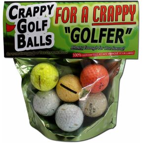 Gears Out Crappy Golf Balls for a Crappy Golfer - Funny Gag Gifts for Golfers Guaranteed NOT to Improve Your Golf Game Includes 5 Golf Balls Novelty Golf Gifts