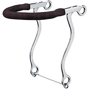 Weaver Leather Hackamore with Gum Rubber Covered Bike Chain Noseband, 8.5
