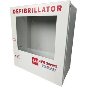 CPR Savers Surface Mount AED Defibrillator Cabinet (Without Alarm)