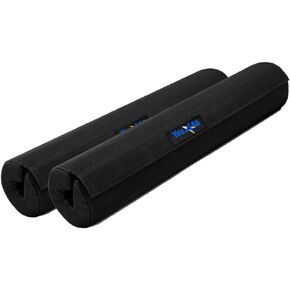 Yes4All Anti-Slip Squat Bar Attachment 1000LB, Squat Olympic Bar & Bar Pad with Comfortable Neck and Shoulder Pads, Extra Handle for Free Weights Strength Training, and Body Building