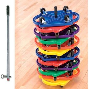 Scooter Board Storage Pole