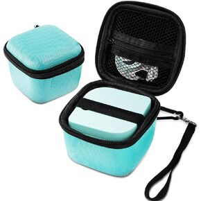 Phomemo P12 Case, Label Maker Case for P12 & P12 Pro Label Maker, Carrying Bag Storage for P12 Label Maker & Label Tapes, Easily Store Your Printer with Mesh Pocket for Cable Accessories, Green