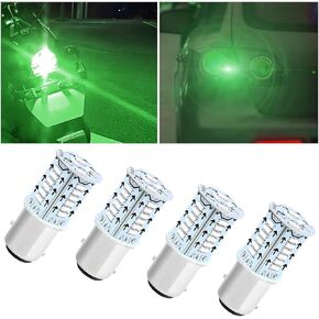 1157 لمبات LED للسيارة، 4 قطع مصابيح LED احتياطية فائقة السطوع، مصابيح خلفية لإيقاف الفرامل 12 فولت، مصباح خلفي لإشارة الفرامل LED، بديل السيارة للشاحنات والدراجات النارية