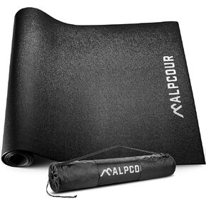 Alpcour Bike Trainer Mat – 36"x78" Multipurpose Carpet and Floor Protection – Water-Resistant with Anti-Slip Texture and Noise Insulation for Home and Indoor Gym Workout Cycling