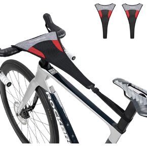ROCKBROS Bike Sweat Guard, 11‘’ Wider Bike Trainer Sweat Guard, Sweat Net for Indoor Cycling Training