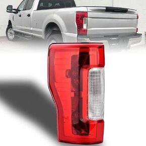 Nakuuly Tail Light Assembly Compatible With 2017 2018 2019 Ford F250 F350 Super Duty without Blind Spot/LED Left Driver Side Taillight Rear Brake Lamp with Bulb # HC3Z13405D