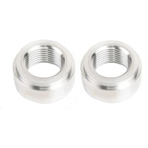 2 Pcs 1/2" NPT Female Weld On Bung Aluminum Pipe Thread Pipe Fitting Adapter Car Accessories,Use With Fuel, Oil, Gas and Water