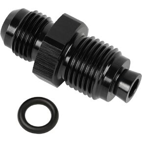 EVIL ENERGY 6AN Male Flare to M14x1.5 O Ring Seal Power Steering Adapter Fitting Connector Aluminum Black