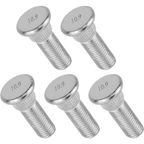 5PCS Wheel Studs, Tire Lug Stud OEM#610-266 90942-02049, M12 x 1.5 & 49mm Long Steel Serrated Lug Knurl Bolts Compatible with Toyota Lexus Prius Chevrolet Pontiac Scion Avalon