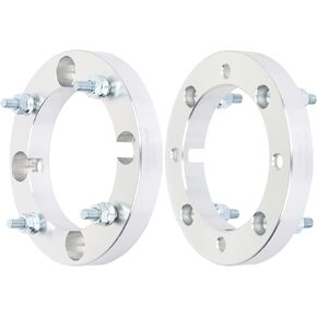 ECCPP 2PCS 4 Lug Wheel Spacers 4x156 to 4x156 10x1.25 131mm 1" Silver Compatible with 2015-2017 for RZR 900 2014-2018 for RZR XP 1000
