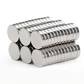 Small Round Disc Magnets 1/4x1/16 - Magnetic Metal Holders Fasteners Tool Organizers Universal Disk Magnet N48 (100 Pack)