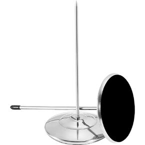 2PCS Bill Fork, Receipt Holder Spike, Stainless Steel Silver Restaurant Receipt Holder, Paper Memo Holder Check Spindle