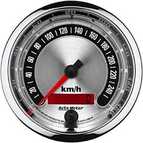Auto Meter 1288-M American Muscle 3-3/8" 0-260 kmh Speedometer Gauge