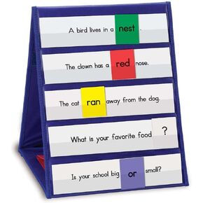 Learning Resources Tabletop Pocket Chart, Classroom Tool Brown/a, 0.9 inches tall