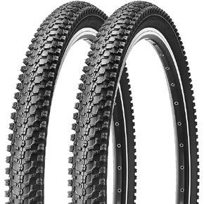 2-Pack Mountain Bike Tires: MOHEGIA 20x2.125/24x1.95/26x1.95/27.5x2.1 Inch MTB Folding Replacement Bicycle Tires Pair