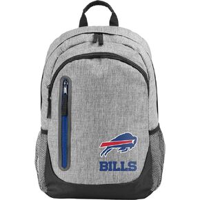 FOCO NFL Team Logo Heather Grey Bold Color Backpack