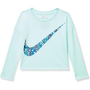 Nike Girl's Iconclash Long Sleeve Tee (Little Kids)