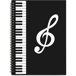 BestSounds ورقة مخطوطة، ورقة فارغة للموظفين، تكوين الموسيقى دفتر البيانو الملحقات الهدايا، 50 صفحة 10 العصي (#D) in Kuwait